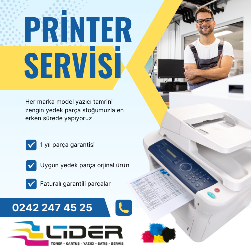 Antalya Yazıcı Tamiri Garantili Teknik Servisi