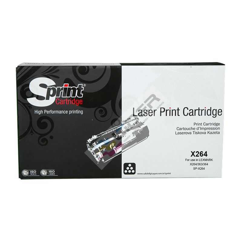 SPRİNT LEXMARK X-264 TONER LEXMARK X264 / X363 / X 364 (9.000SYF)