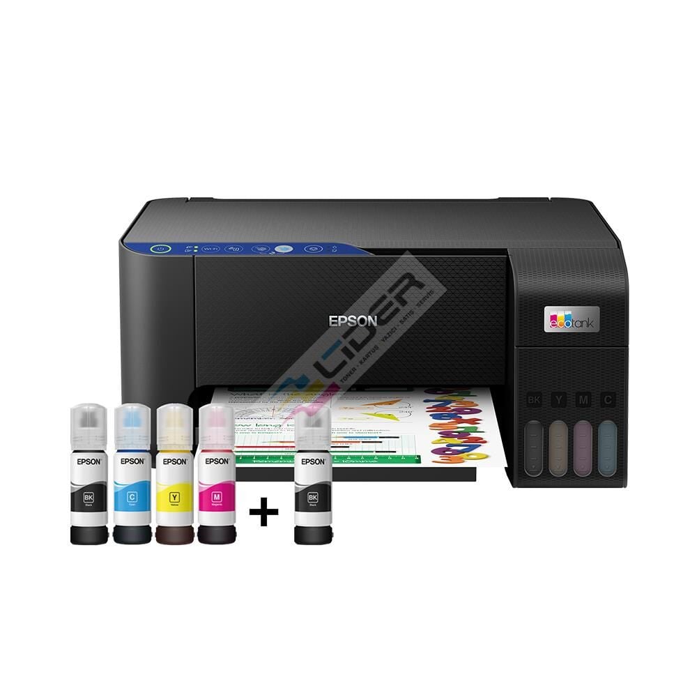 EPSON Ecotank L3251 Yazıcı + Tarayıcı + Fotokopi +Wi-Fi Direct Tanklı Yazıcı