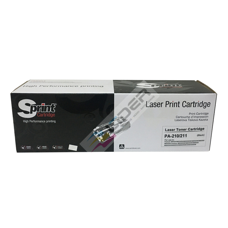 S PRINT PANTUM PA-210/PA-211 TONER (1.6K*) ÇİPLİ ✅
