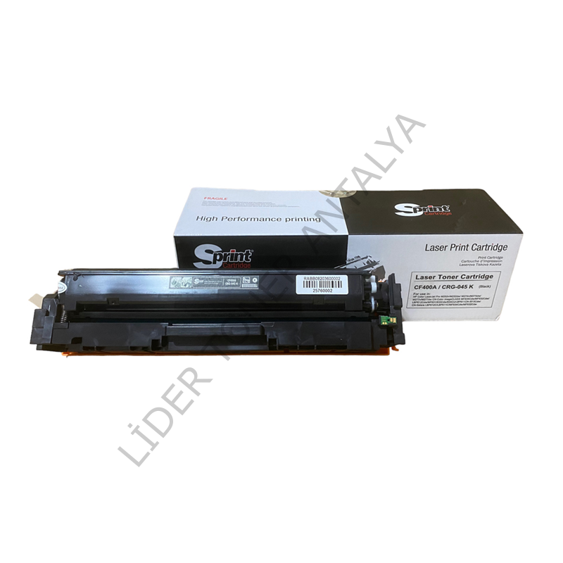 S PRINT CF400A (201A) CRG-045 BLACK TONER (1.5K*)