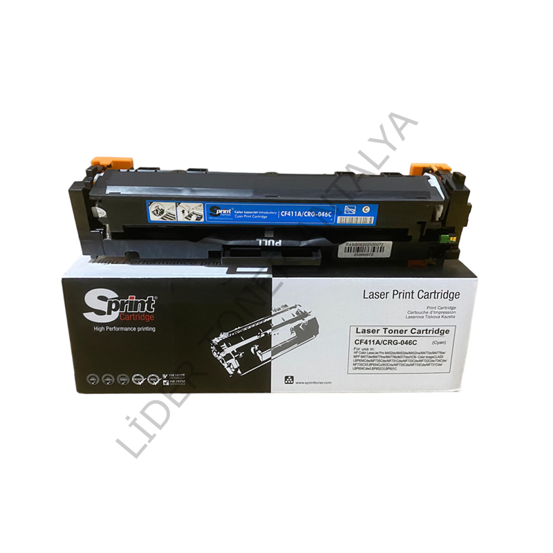 S PRINT CF411A (410A) CRG-046 CYAN TONER (2.3K*)