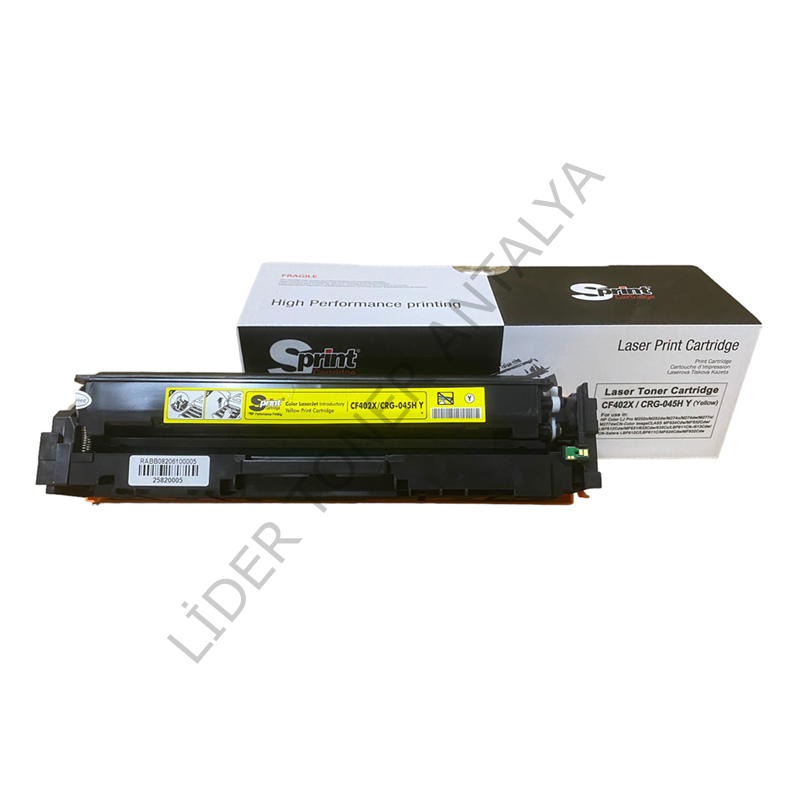 S PRINT CF402X (201X) / CRG-045H YELLOW TONER (2.3K*)