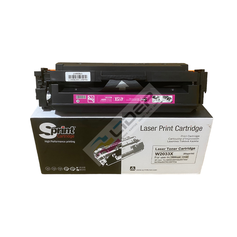 S PRINT HP W2033X (415X) CANON CRG-055H MAGENTA TONER - ÇİPSİZ⛔(6k*)