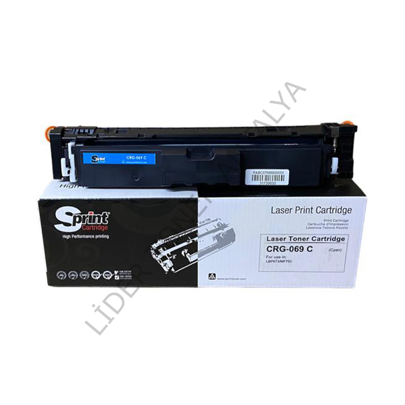 S PRINT CRG-069 CYAN TONER (ÇİPSİZ) (1.9K*) ÇİPSİZ ⛔